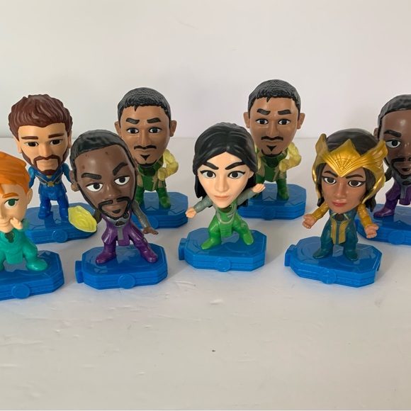 McDonald’s Marvel Superhero Happy Meal Action Figure Set of 8 - Picture 1 of 9
